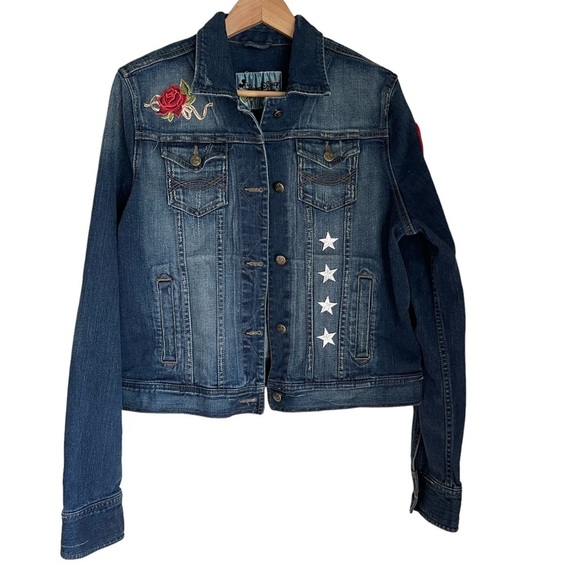 Vintage Walt Disney Jean Jacket  with Western Detail Finish & Embroidery Size: L - Picture 1 of 14